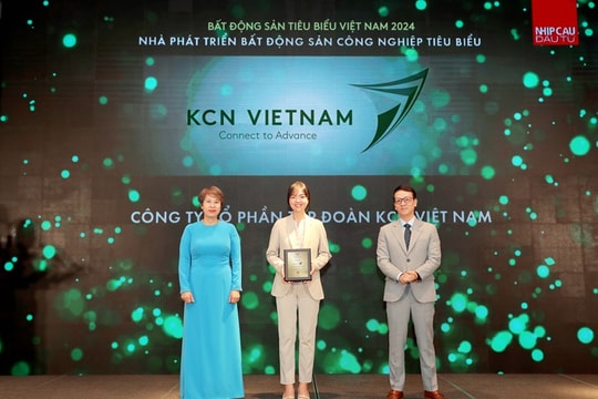 KCN Việt Nam nhận giải Nhà phát triển bất động sản công nghiệp tiêu biểu năm thứ hai liên tiếp