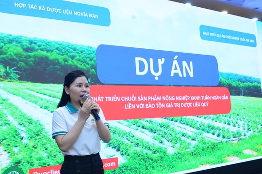 FESTIVAL KHỞI NGHIỆP 2024: Phát triển chuỗi sản phẩm xanh, tuần hoàn gắn liền với giá trị dược liệu quý