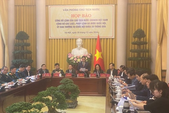 Công bố Lệnh của Chủ tịch nước về 9 Luật, 1 Pháp lệnh được Quốc hội thông qua