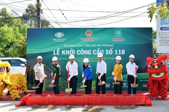 Nhựa Tiền Phong khởi công Cầu nối yêu thương số 118 tại Hậu Giang