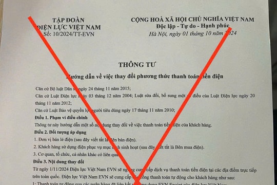 Tổng công ty Điện lực miền Nam (EVNSPC): Cảnh báo giả danh điện lực để lừa đảo