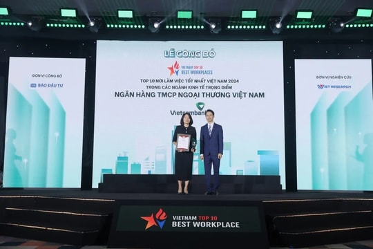 Vietcombank vào top nhà tuyển dụng được ưa thích và nơi làm việc tốt nhất