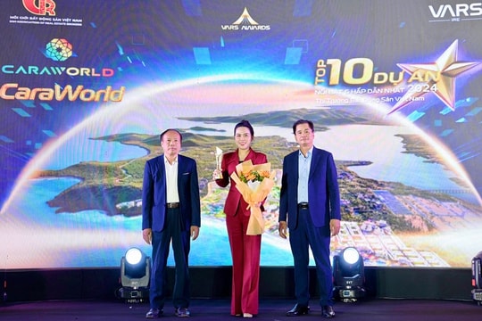 CaraWorld Cam Ranh được vinh danh Top 10 Dự án nổi bật, hấp dẫn nhất thị trường bất động sản năm 2024
