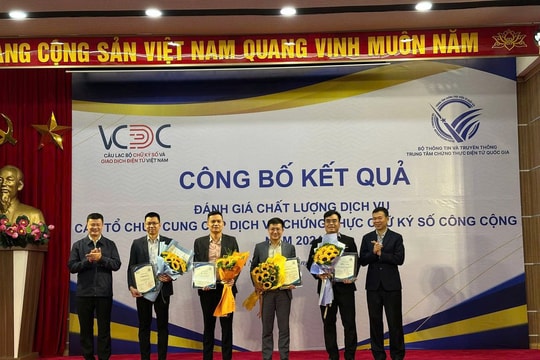 VNPT-CA  tiếp tục là giải pháp chữ ký số có chất lượng dịch vụ tốt nhất năm 2024