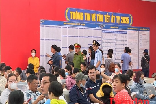 Ngành đường sắt cam kết đảm bảo vé tàu cho người dân về quê ăn Tết