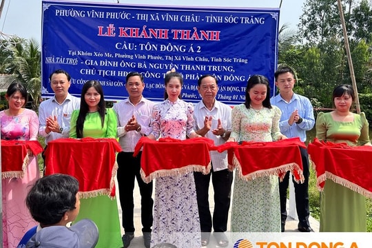 Cầu Tôn Đông Á 2 tại Sóc Trăng chính thức khánh thành