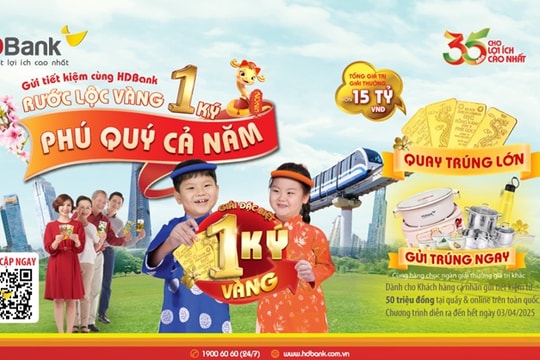 Trải nghiệm số hóa đón Xuân 2025 cùng ngàn ưu đãi từ HDBank