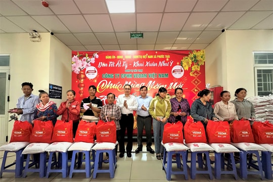 Vedan Việt Nam trao tặng hơn 2.000 phần quà nhân dịp Tết Ất Tỵ 2025