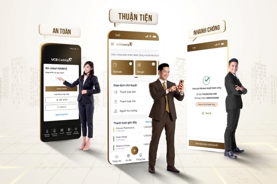 Vietcombank ra mắt VCB CashUp Mobile dành cho khách hàng doanh nghiệp