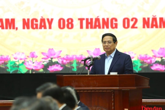 Thủ tướng: Quảng Nam phải phấn đấu tăng trưởng kinh tế năm 2025 đạt ít nhất 10%