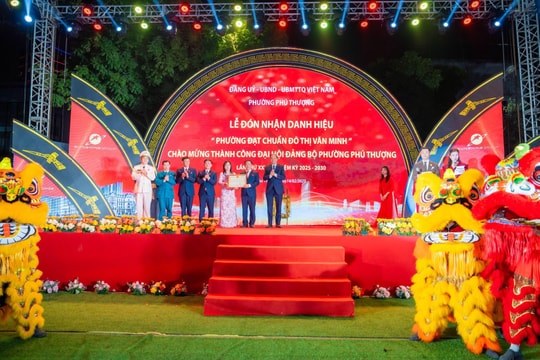 Tập đoàn Sunshine đồng hành cùng phường Phú Thượng (Tây Hồ) đón nhận danh hiệu “Phường đạt chuẩn Đô thị văn minh”