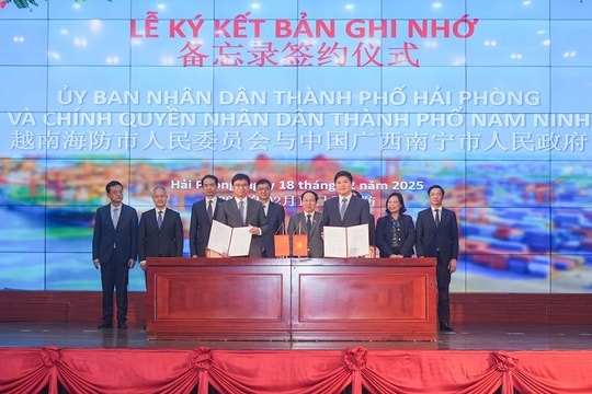 Hải Phòng: Đẩy mạnh hợp tác kinh tế thương mại với Khu tự trị dân tộc Choang Quảng Tây, Trung Quốc