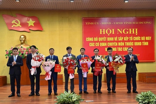 Hải Dương: Bổ nhiệm lãnh đạo 5 cơ sở mới sau hợp nhất