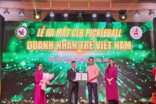 Ra mắt Câu lạc bộ Pickleball Doanh nhân trẻ Việt Nam