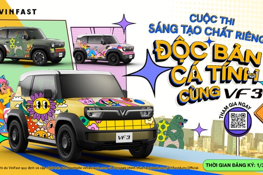 VinFast tổ chức cuộc thi “sáng tạo chất riêng, độc bản cá tính” cho VF 3