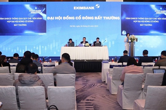 Cổ đông Eximbank nhất trí cao thông qua bầu Thành viên Ban kiểm soát và sửa Điều lệ