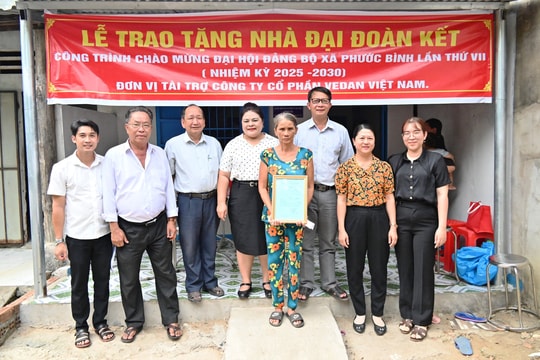 Vedan Việt Nam trao tặng nhà đại đoàn kết