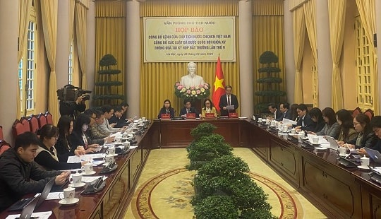 Công bố Lệnh của Chủ tịch nước về 3 luật vừa được Quốc hội thông qua