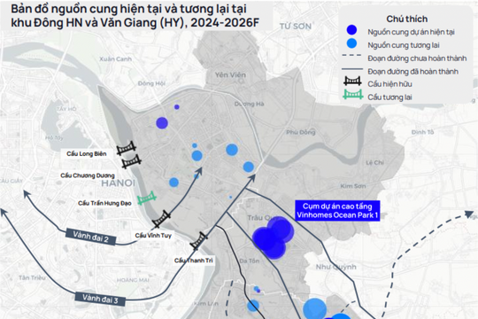 Bất động sản khu Đông dẫn dắt thị trường Hà Nội