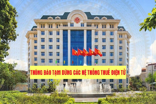 Tạm dừng các hệ thống thuế điện tử