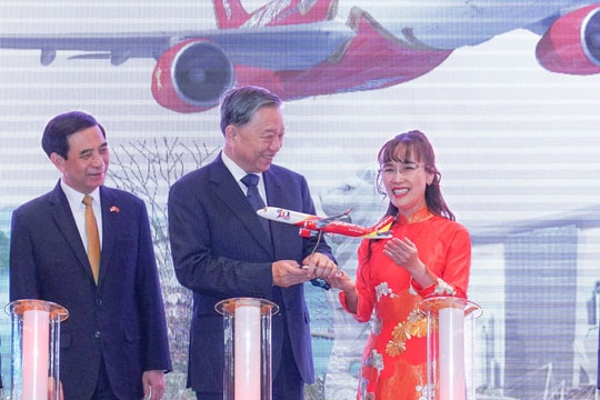 Tổng Bí thư Tô Lâm chứng kiến Vietjet công bố đường bay thẳng Singapore – Phú Quốc