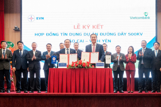 Vietcombank cấp tín dụng có giá trị 5.472 tỷ đồng cho Dự án đường dây 500 kV Lào Cai – Vĩnh Yên