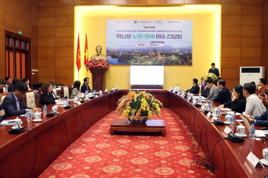 Bắc Ninh: Tổ chức Tọa đàm về giải pháp đào tạo, sử dụng và phát triển nguồn nhân lực