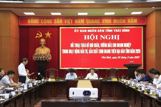 Tỉnh Thái Bình đối thoại, tháo gỡ khó khăn cho doanh nghiệp
