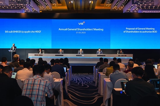 ĐHĐCĐ VIB: Thông qua kế hoạch chia cổ tức 21%, kế hoạch lợi nhuận 11.020 tỷ đồng trong năm 2025