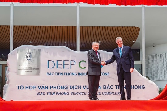 Nhà vua Vương quốc Bỉ dự lễ khai trương Tổ hợp Văn phòng Dịch vụ KCN Bắc Tiền Phong