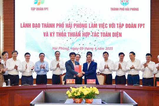Hải Phòng “bắt tay” với Tập đoàn FPT đẩy mạnh chuyển đổi số toàn diện