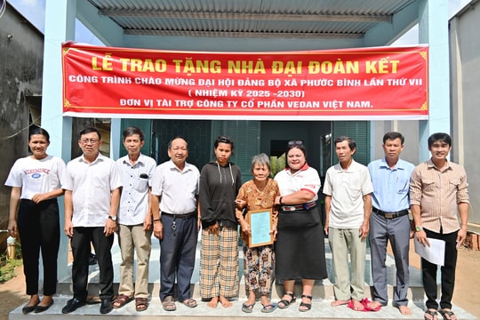 Vedan Việt Nam trao tặng nhà Đại đoàn kết tại xã Phước Bình, Đồng Nai
