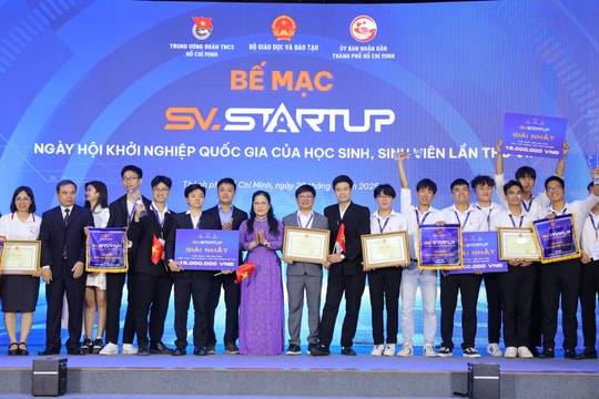 Cuộc thi SV Startup năm 2025: sân chơi công bằng và khích lệ cho hàng triệu học sinh, sinh viên