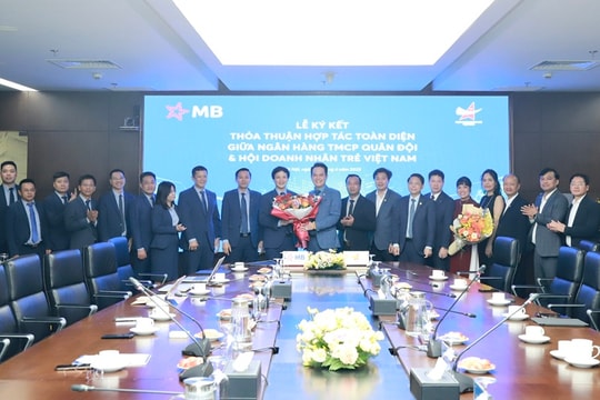 Ngân hàng TMCP Quân đội và Hội Doanh nhân trẻ Việt Nam ký thỏa thuận hợp tác toàn diện