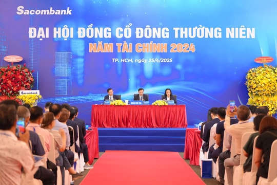ĐHĐCĐ Sacombank: Mục tiêu lợi nhuận trước thuế năm 2025 tăng 15%