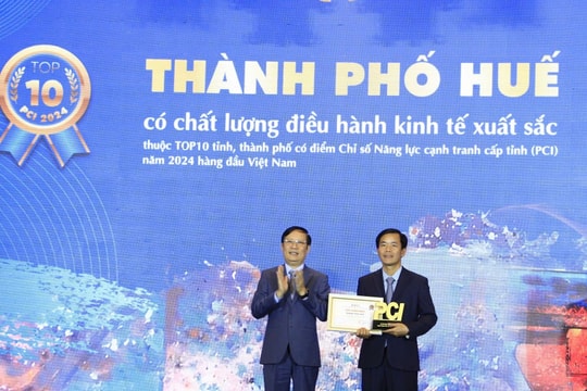PCI 2024: Thành phố Huế xếp thứ 6/30 tỉnh, thành phố dẫn đầu của toàn quốc