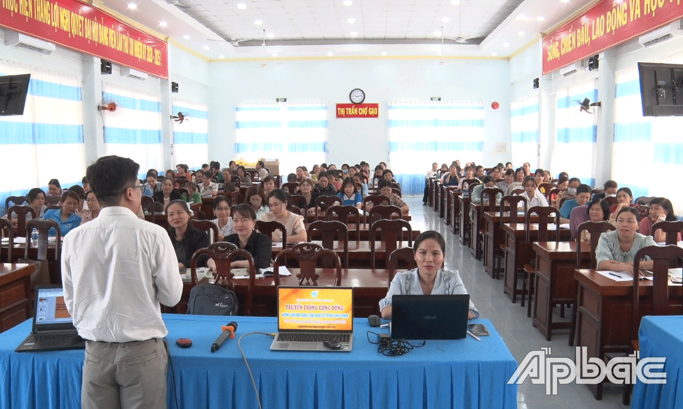 Tiền Giang: nâng cao công nghệ số cho phụ nữ khởi nghiệp trong thời kỳ kỷ nguyên số