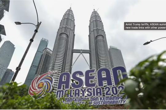 ASEAN đa dạng hóa đối tác để ứng phó thuế quan từ Mỹ ASEAN đa dạng hóa đối tác để ứng phó thuế quan từ Mỹ