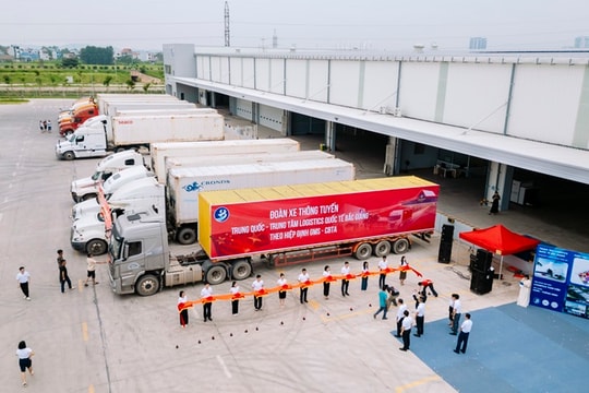 Thông tuyến vận tải quốc tế Trung Quốc - Trung tâm Logistics Quốc tế Bắc Giang