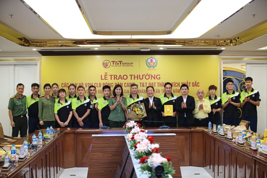 T&T Group trao thưởng hơn 1,2 tỷ đồng cho CLB Bóng bàn CAND - T&T sau Giải vô địch bóng bàn quốc gia 2025