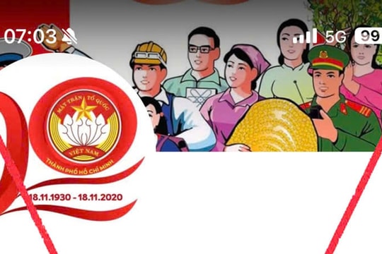 UBTƯ MTTQ Việt Nam cảnh báo lừa đảo mạo danh trên các nền tảng mạng xã hội