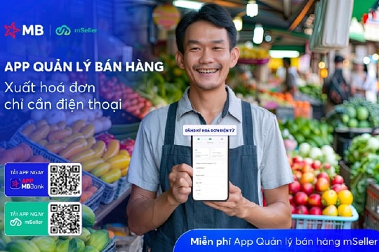 MB chính thức tặng miễn phí: App quản lý bán hàng, xuất hóa đơn điện tử chỉ cần điện thoại
