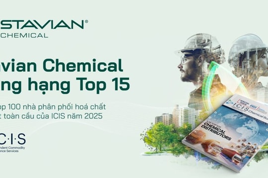 Stavian Hóa chất thăng hạng Top 15 trong 100 nhà phân phố hóa chất lớn nhất toàn cầu