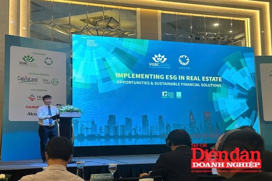 Sớm ban hành bộ tiêu chí ESG trong xây dựng, bất động sản