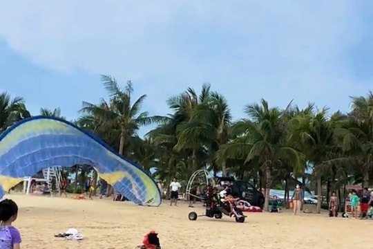 Quảng Ninh: Phạt tiền một doanh nghiệp để xảy ra sự cố dù lượn