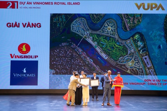Vinhomes Royal Island đoạt giải Vàng về quy hoạch