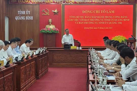 Tổng Bí thư: Tỉnh Quảng Trị mới cần phát triển mạnh kinh tế cửa khẩu, logistics