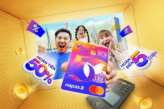 Hoàn tới 50% cho chủ thẻ Thanh toán tích hợp đầu tiên tại Việt Nam – VikkiGO