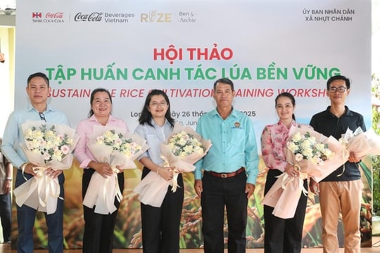 Coca-Cola Việt Nam thúc đẩy canh tác lúa bền vững tại Tây Ninh