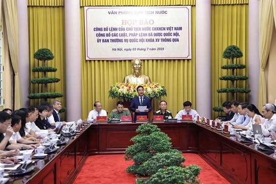 Công bố Lệnh của Chủ tịch nước về 15 luật, 1 pháp lệnh mới được thông qua
